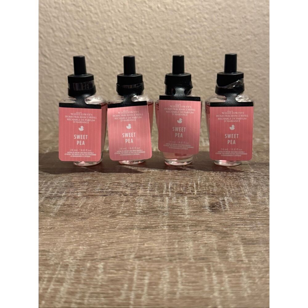 Bath and Body Works Sweet Pea 4 Wallflower Refills